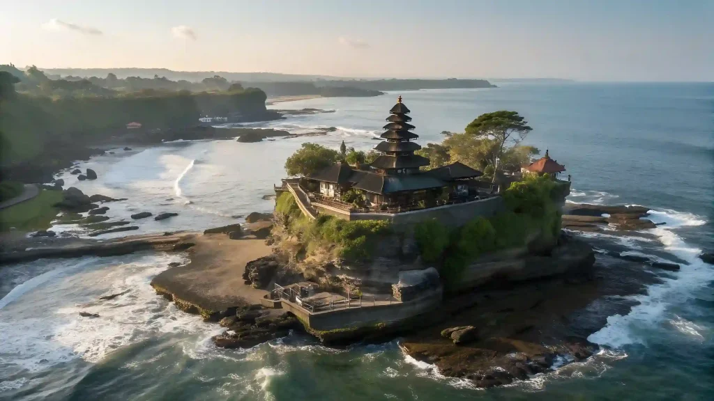 Tanah Lot sea temple on the Bali coast