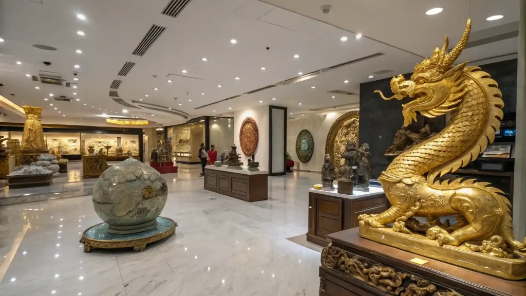 Gold and silver smith showroom in Celuk village, Bali