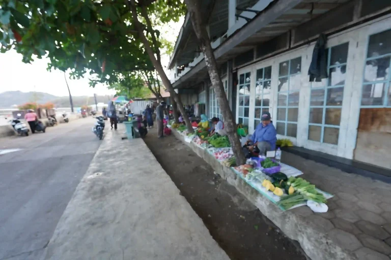 Morning trade market in Labuan Bajo